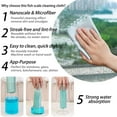 thumbnail image 2 of 10 Pack Fish Scale Microfiber Glass Cleaning Cloth & Nanoscale Cleaning Cloth for Plates, Glass, Stainless Steel, Car Window,Tableware,Cup（30*40CM）, 2 of 8