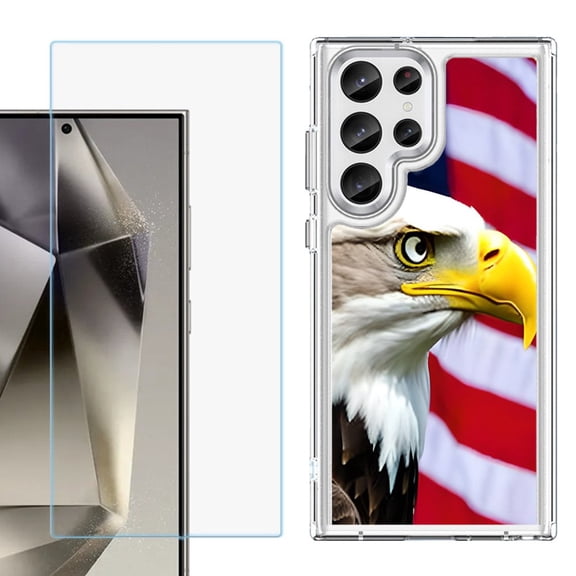 Phone Case for Samsung Galaxy S26 Ultra, with Screen Protector, by OneToughShield - Eagle