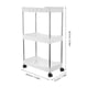 thumbnail image 3 of Carrito multiusos de 3 niveles con gancho para baño y cocina, con ruedas, 3 of 6