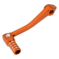 thumbnail image 1 of Palanca de cambio de motocicleta plegable Unique Bargains para Bosuer 125, aleación de aluminio, palanca de cambio naranja con cabeza naranja y anillo de tono plateado, 1 of 1
