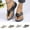 Black, variant on Sandals for Women 2025, Xunlbb Women's Spring And Summer New Large Size Wedge Slippers Beach Metal Buckle Wedge Sandals Fashion Casual Beach Sandals(Black,Size:36)