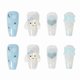 thumbnail image 3 of 24pcs Long Blue Press On Nails Sweet Style Fake Nails Removable Wearable White, 3 of 4