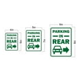 thumbnail image 6 of Portrait Round Plus Parking in Rear Wall or Door Sign | Indoor or Outdoor Parking Signage - Small, 6 of 8