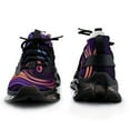 thumbnail image 3 of Simple Purple Ripple Breathable Sneakers Women Shoes Spring Light Flats Male Lace-up Walking Footwear, 3 of 8