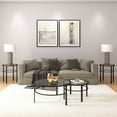 thumbnail image 4 of Evelyn&Zoe Gaia 20" Wide Round Side Table, Satin Nickel, 4 of 5