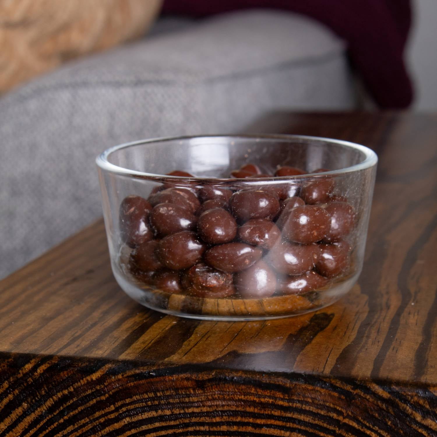 Lehman's Dark Chocolate Covered Raisins, Chocolate Shell, Candy Coated Confectionery Snack, 8 oz Resealable Bag