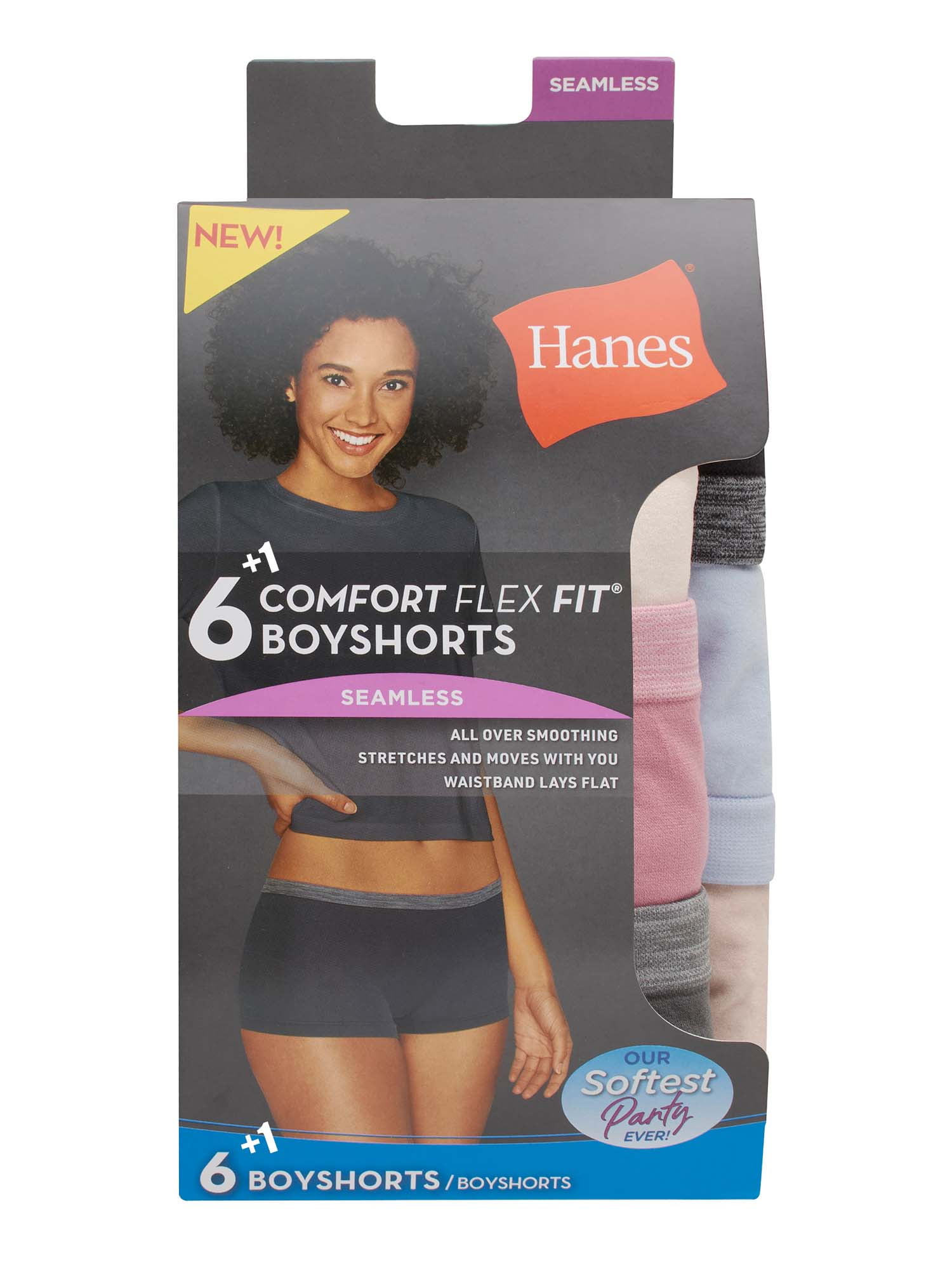 Hanes Seamless Waistband Cotton Boyshort (Men's), 7 Pack