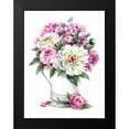 thumbnail image 2 of Vavilina, Elena 15x18 Black Modern Framed Museum Art Print Titled - Pitcher with White and Pink Peonies, 2 of 5