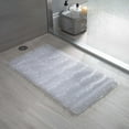 thumbnail image 2 of Bath Bliss Non-Slip Textured Grass PVC Bath Mat in Clear, 2 of 5