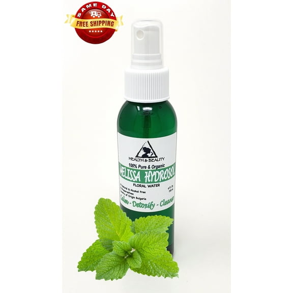 Melissa hydrosol organic floral water 100% pure natural spray 4 oz