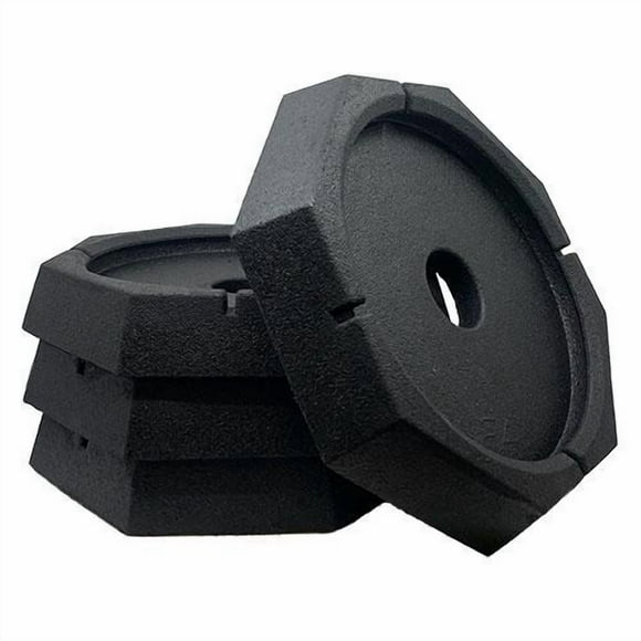 SnapPad Jack Pad XTRL12SP4 Xtra XL; Rubber; Fits 12 Inch Round Jack Foot; Black; 13-3/4 Inch Diameter; Set Of 4