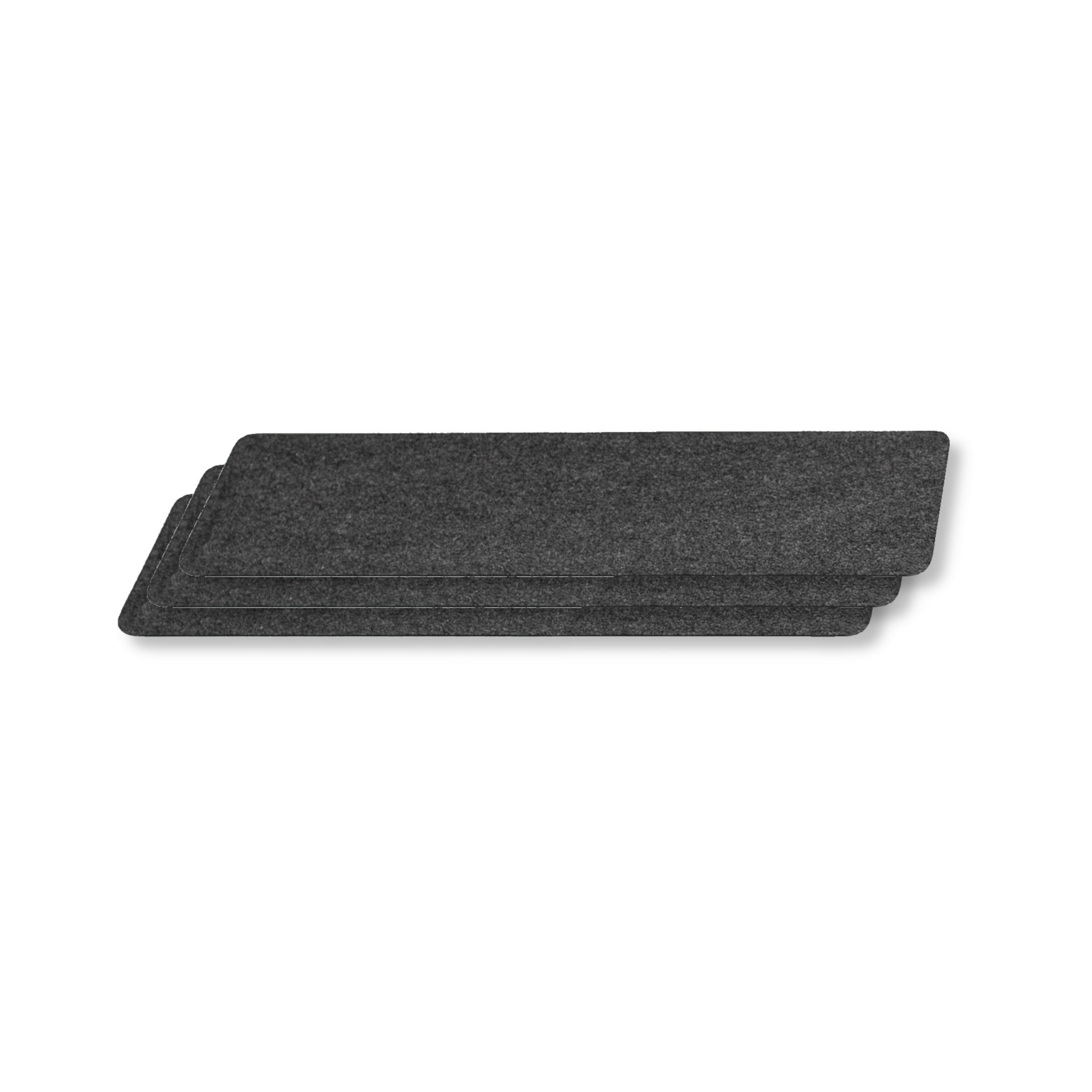 G-Floor Drip & Dry 14" x 30" Absorbent Pet Placemat, Grey (3 Pack)