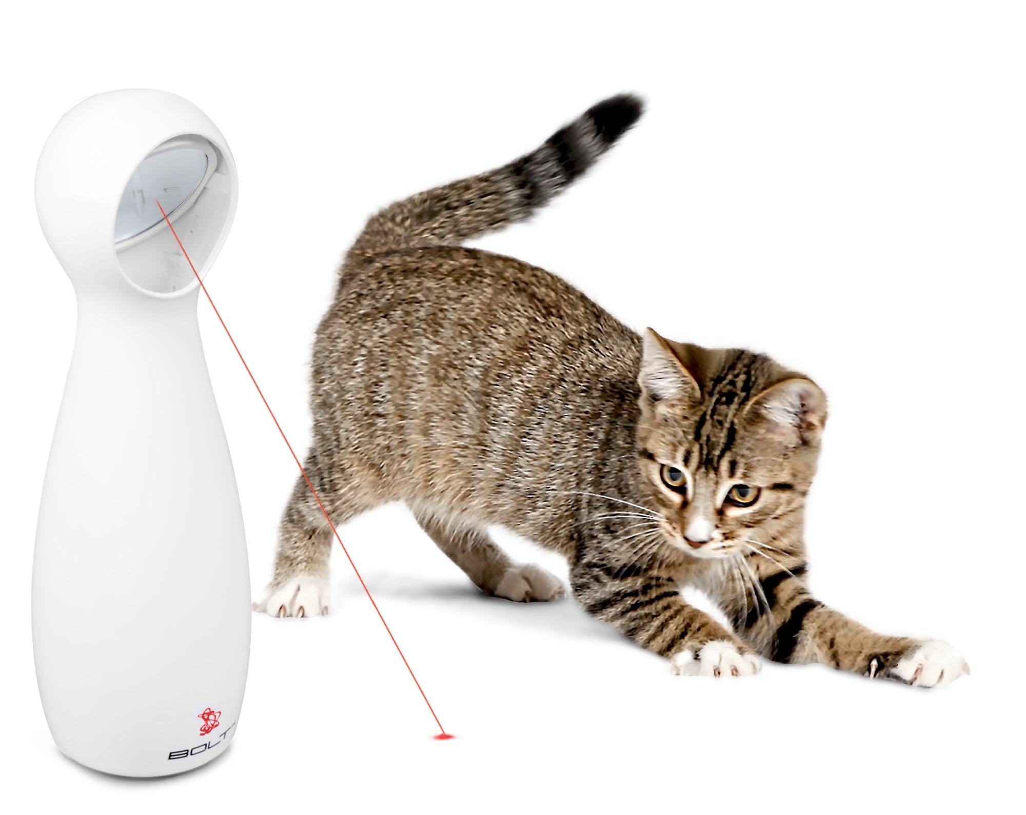 PetDroid Boltz Motion Activated Cat Laser Toy Automatic,USB Rechargeable Battery/Fast and Slow Random Pattern