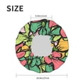 thumbnail image 6 of YFYANG Women's Double Waterproof Shower Cap, Cartoon Floral Pattern Reusable Hair Cap for All Hair Styles and Head Sizes, 6 of 9