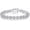 Silver, variant on Tennis Bracelet for Women 18K White Gold Plated 5mm Round Cubic Zirconia Halo Bracelets 6.5 inch