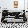 thumbnail image 3 of Armless Cover Spandex Stretch Futon Slipcover Protector Elastic Folding D, 3 of 9