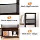 thumbnail image 4 of 70.87-pulgada de altura rustic estante industrial de libros con 4-tier abiertos almacenamiento estante y doors estilo rural-style estante para dormitorio sala de estar home y oficina, 4 of 7