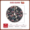 thumbnail image 3 of Daiia Colorful Tropical Leaves Drawing Merry Christmas Tree Skirt , Xmas Large Lace-up Tree Skirt, Santa Snowflakes Rustic Home Decorations New Year Party Farmhouse Decor-48", 3 of 7