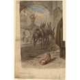 thumbnail image 3 of Felix Octavius Carr Darley 11x14 Black Modern Framed Museum Art Print Titled - Bernini Fountain, Rome (Recto) (C. 1867), 3 of 5