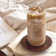 thumbnail image 4 of Vaso de vidrio SANDJEST Wifey con tapa de bambú de 473 ml, 4 of 7