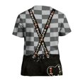thumbnail image 4 of Men's 3D Printed Oktoberfest Lederhosen T Shirt Bavarian Beer Festival Casual Short Sleeve Costume Tee, 4 of 4