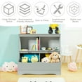 thumbnail image 5 of Resenkos Kids Floor Cabinet Multi-Functional Bookcase -Gray, Kids Toy Storage for Kids, Boys, Girls, 5 of 6