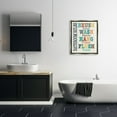 thumbnail image 4 of Stupell Industries Colorful Bathroom Rules List Luster Gray Framed Floating Canvas Wall Art, 24x30, by Jo Moulton, 4 of 5