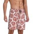 thumbnail image 2 of Sikiie Rose Gold Abstract Spots Mens Pajama Shorts, Lightweight Lounge Pant with Pockets Soft Sleep Pj Shorts for MenXX-Large, 2 of 6