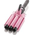thumbnail image 1 of Alure Three Barrel Curling Iron Wand with LCD Temperature Display - 1 Inch Ceramic Tourmaline Triple Barrels, Dual Voltage Crimp, 1 of 1