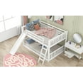thumbnail image 4 of Full Over Full Bunk Bed with Convertible Slide & Ladder - Sturdy Pine Wood, White - Modern Space-Saving Design for Bedroom, Dorm - Easy Assembly, 79.1" L, 4 of 12