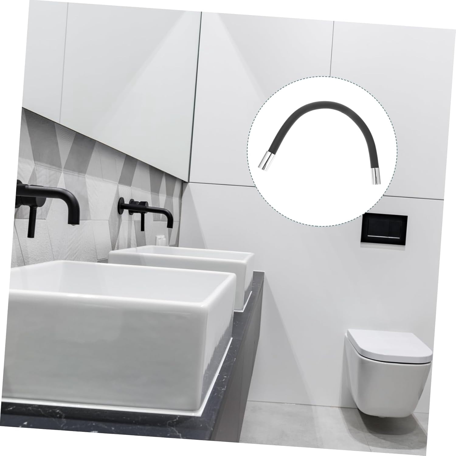Rotating Faucet 1pc Faucet Extension Tube Tap Extension Device Anti-splash Faucet Sprayer Kitchen Faucet Extender Mop Pool Extend Black Copper To Rotate Extender for Tap