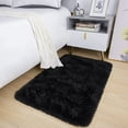 thumbnail image 4 of Softlife Super Soft Rug for Living Room Kids Room Fluffy Rugs for Dorm Room Cute Plush Carpet for Bedroom,2' x 3',Black, 4 of 7