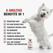 Magic White Brightening Dog Shampoo for White Dogs | Cherry Scented White Coat Pet Shampoo for White Hair & Smelly Dogs | Made In USA