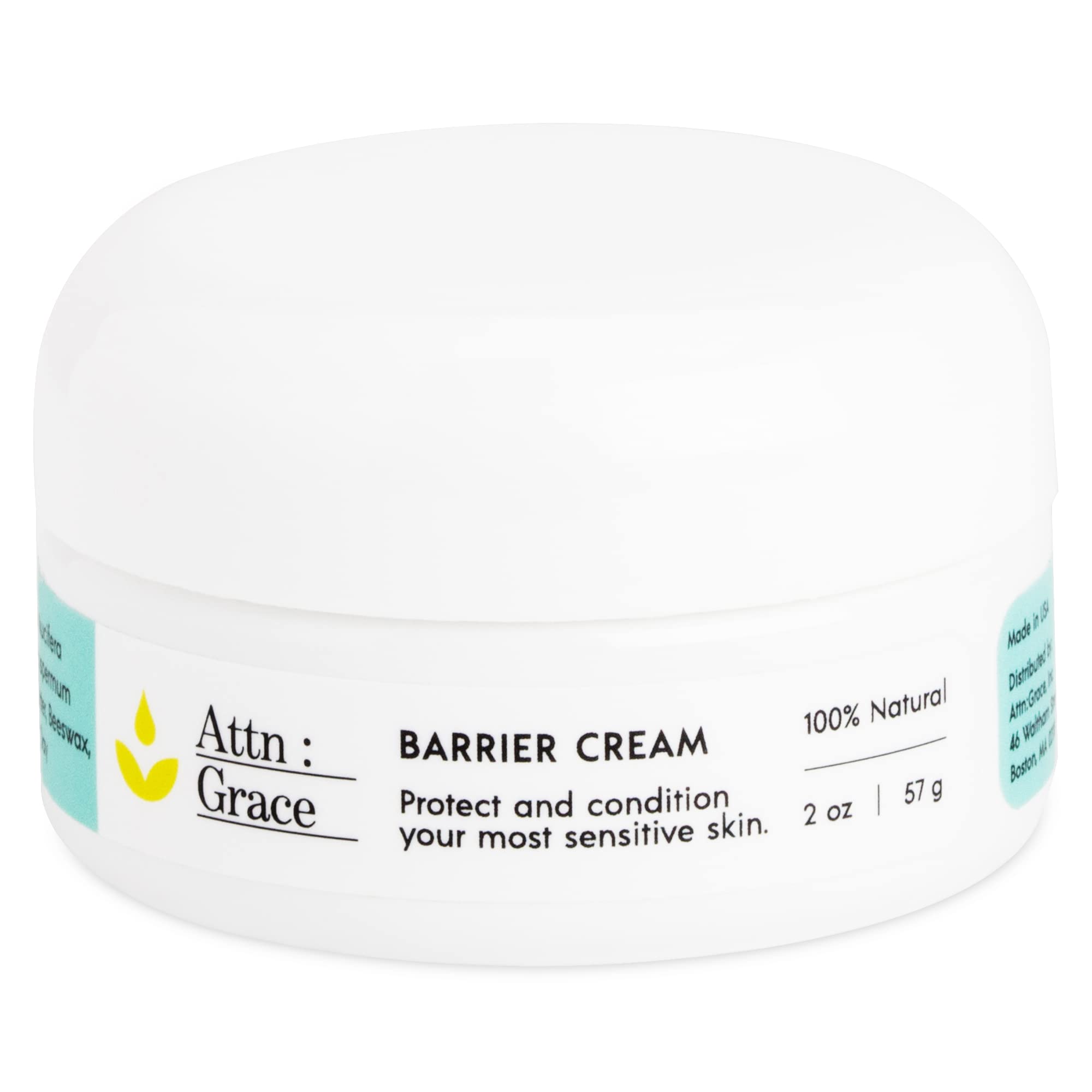 Attn Grace Barrier Cream Coconut Oil, Shea Butter, and Beeswax Protects Skin and Prevents