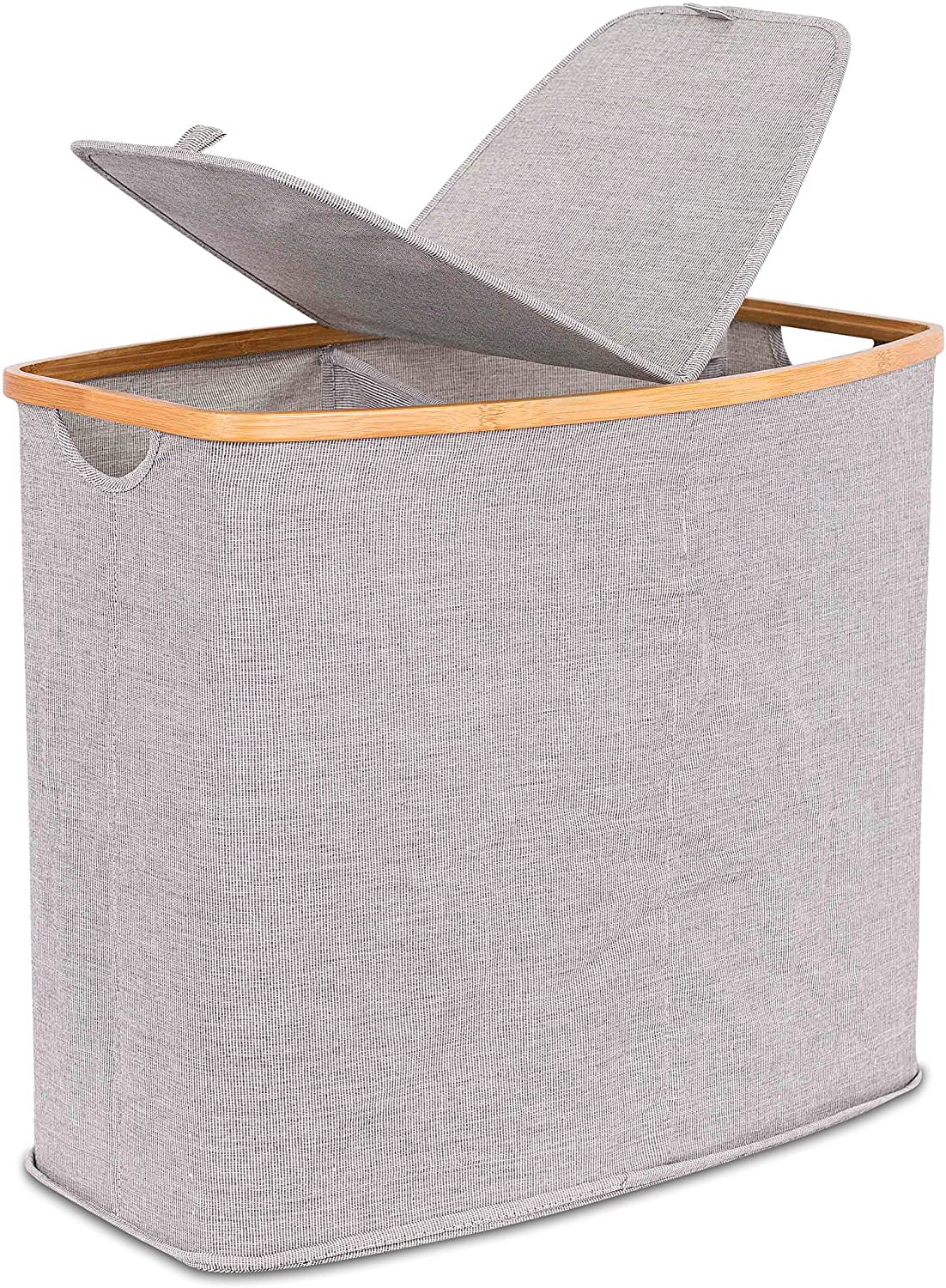 Grey Pop Up Laundry Basket Waterproof Collapsible Strong Durable Easy to Carry 