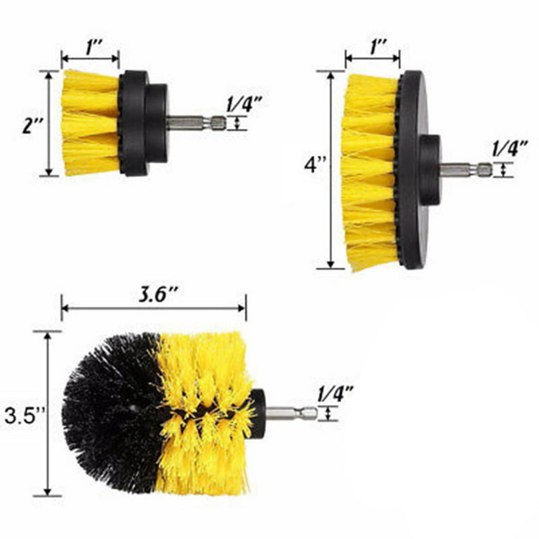 YIHATA 28PCS Drill Brush Cleaning Brushes Set, Power Scrubber Drill Brush  Set with Extend Long Attachment for Cleaning, Great for Grout,Floor ,Tub,Shower,Tile,Bathroom and Kitchen 