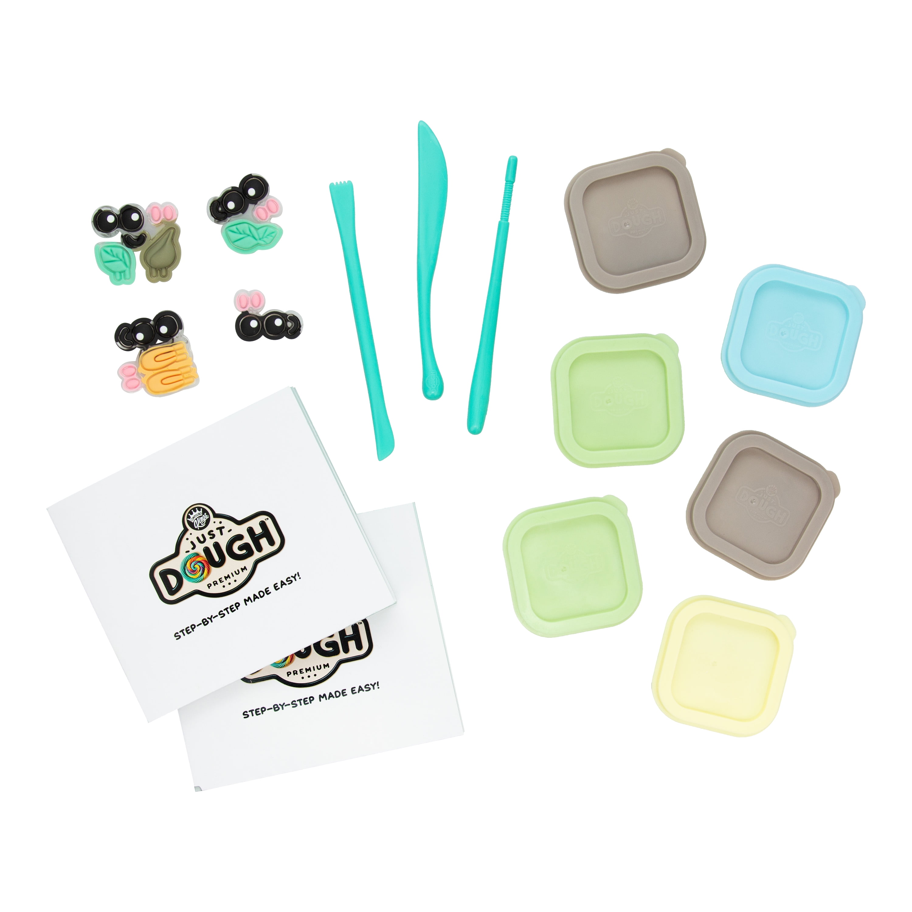 Compound Kings, Just Dough, Play Dough, Dumpling Character Pack, Multicolor, Children Ages 3 and up