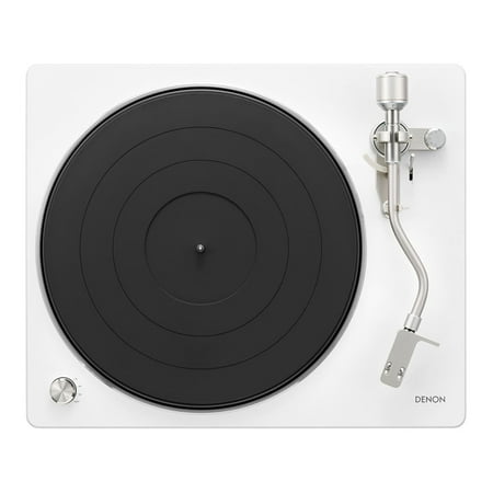 Denon Electronics - Semi-Automatic Analog Turntable - White