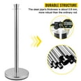 thumbnail image 3 of VEVOR Crowd Control Stanchion, Set of 2 Pieces Stanchion Set, Stanchion Set with 5 ft/1.5 m Black Velvet Rope, Silver Crowd Control Barrier w/Sturdy Concrete and Metal Base - Easy Connect Assembly, 3 of 9