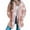 Pink, variant on Patlollav Womens Pocket Five-Pointed Star Cardigan Plush Stitching Jacket Coat