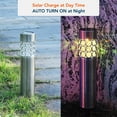 thumbnail image 5 of HYTX HY-SLED03-SL 4 Piece Waterproof, Color Changing & Stainless Steel Solar LED Outdoor Decorative Pathway Lights, 5 of 7