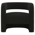 thumbnail image 2 of SAFAVIEH Couture Anissa Modern Linen Solid Accent Chair, Black, 2 of 6