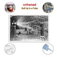 thumbnail image 2 of Nikola Tesla Reading in His Colorado Springs Laboratory Wall Art Poster Gifts Bedroom Prints Home Decor Hanging Picture Canvas Painting Posters 16x24inch(40x60cm), 2 of 6