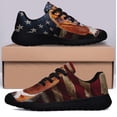 thumbnail image 3 of Basset Hound American flag Shoes Sneakers Black Size 11.5, 3 of 7