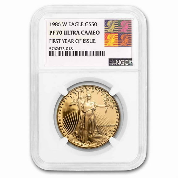 1986-W 1 oz Proof American Gold Eagle PF-70 UCAM NGC