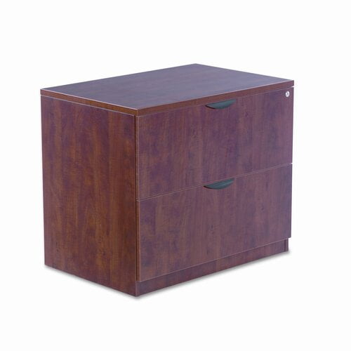 Alera Alera Valencia Series Two Drawer Lateral File, 34w x 22 3/4d x 29 1/2h, Cherry