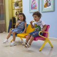 thumbnail image 3 of Walsport Kid's Chair 3 Seat Bench Cushion Toddler Colorful Upholstery Chair for Nursery Hallway Kindergarten, 3 of 13