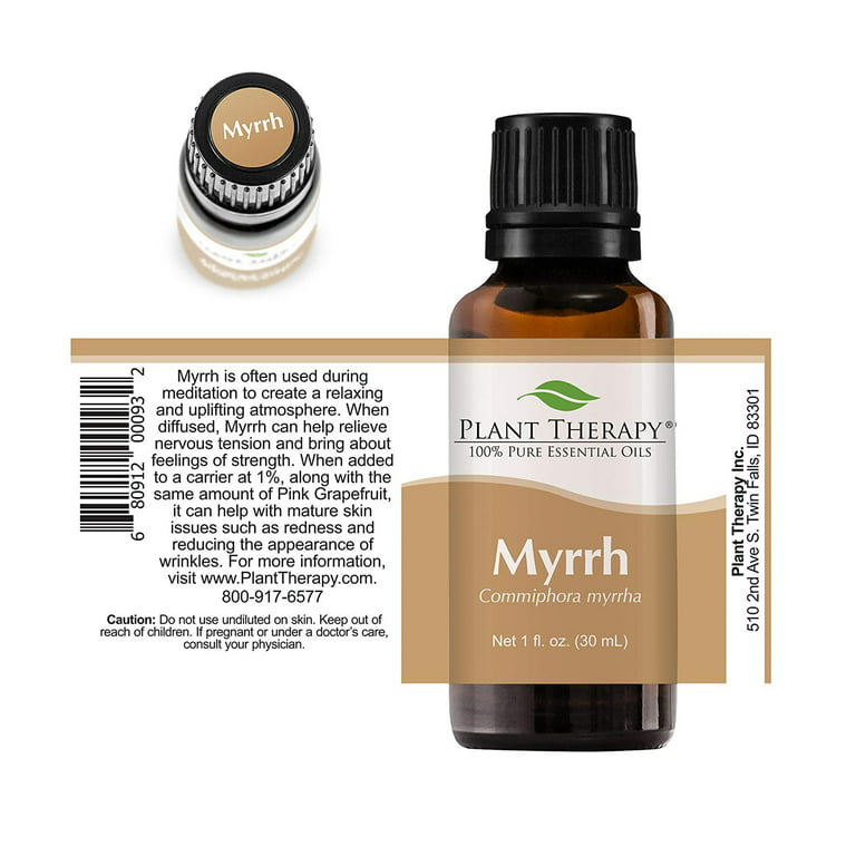 Plant Therapy Myrrh Essential Oil 100% Pure Undiluted Natural Aromatherapy Therapeutic Grade 10 ml (1/3 oz)