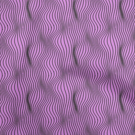 oneOone Silk Tabby Purple Fabric Moire Fabric For Sewing Printed Craft Fabric By The Yard 42 Inch Wide-0U
