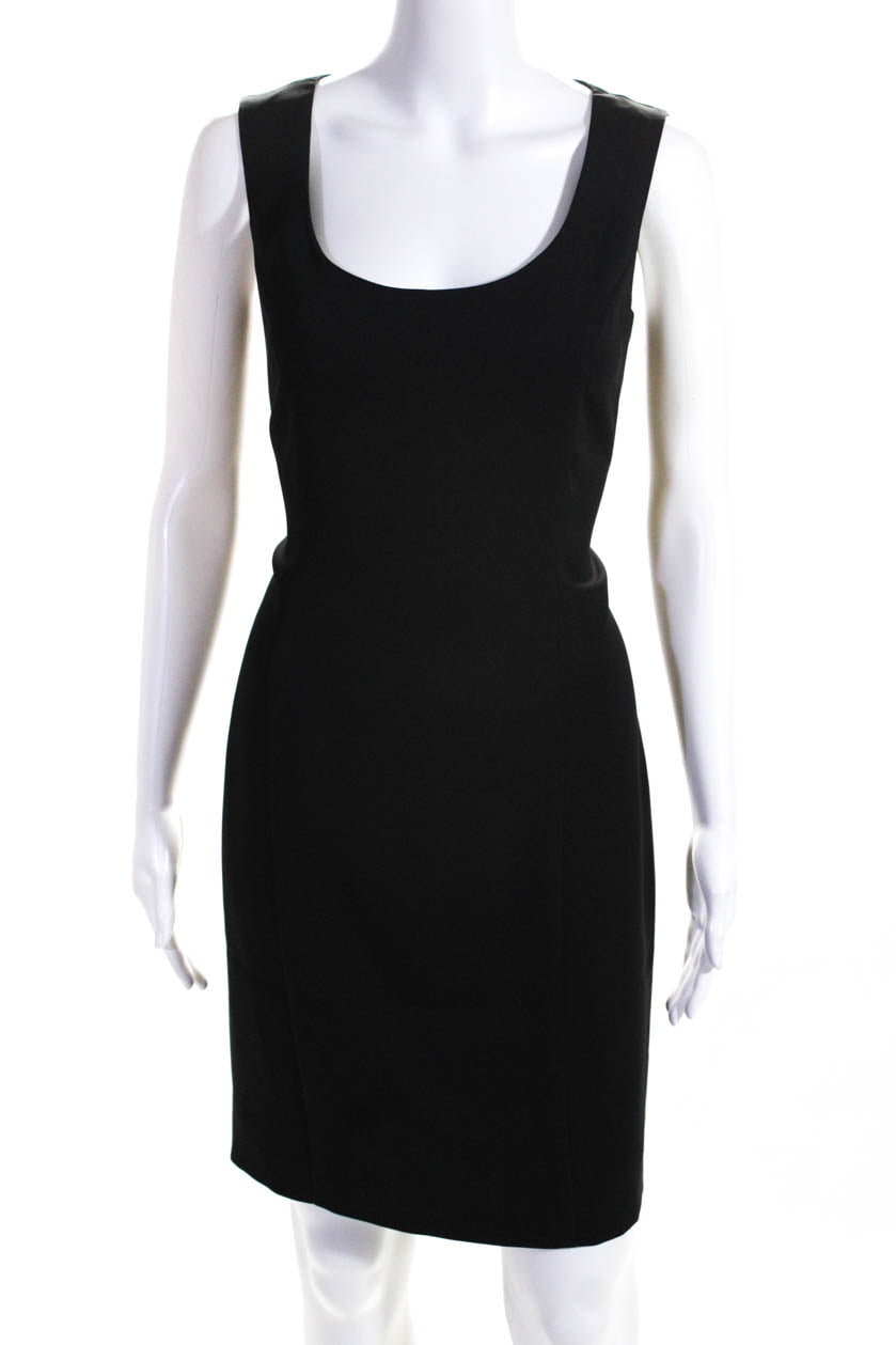 scoop neck sheath dress